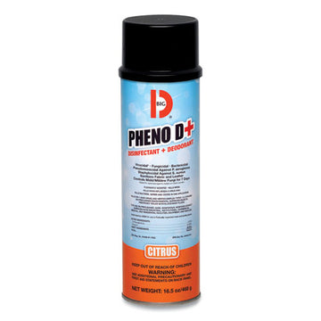 Big D Industries Pheno D+ Aerosol Disinfectant-deodorizer, Citrus Scent, 16.5 Oz Aerosol Spray Can, 12-carton freeshipping - TVN Wholesale